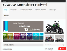 Tablet Screenshot of motosikletehliyeti.com